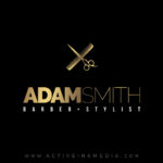 Barber Gold Logo Design