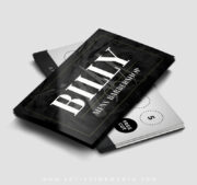 Barber Loyalty Business Card Design
