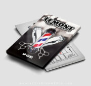 Barber Pole Business Card Design