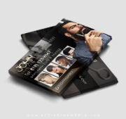 barber business card