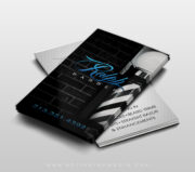 Barber Black & Yellow Business Card Design - Image 4